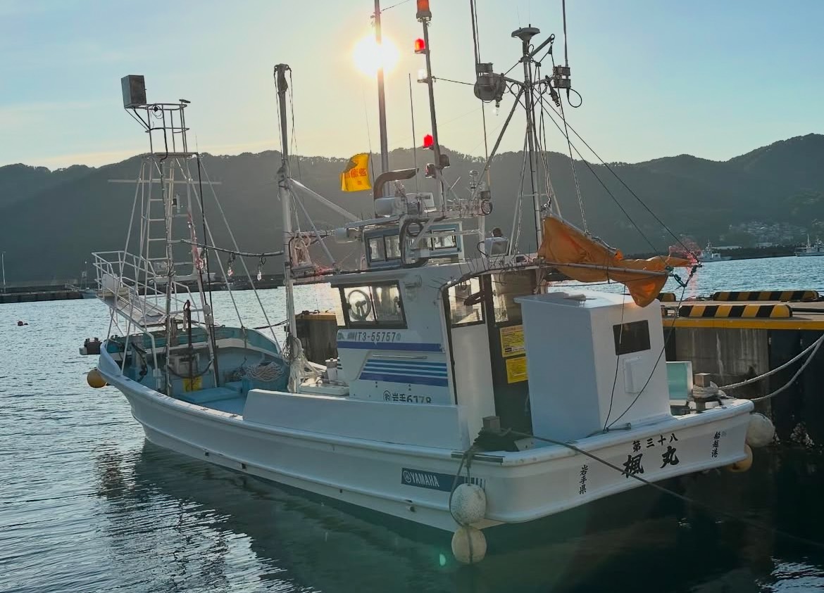 船越港の遊漁船『第三十八楓丸』
